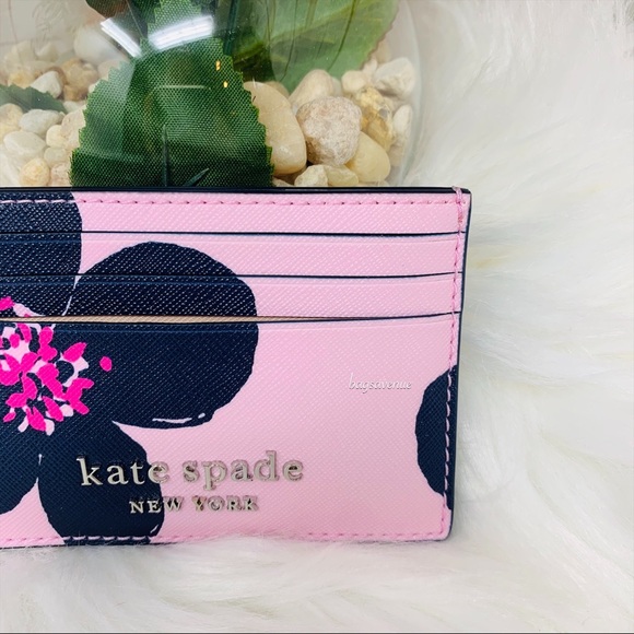 Kate spade Cameron slim card holder floral pink - Picture 3 of 8